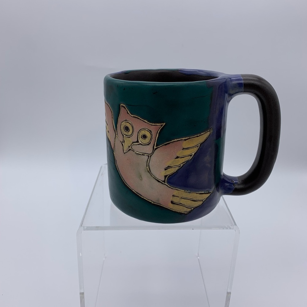 Mara Stoneware (Signed) Collection-16Oz Ceramic Coffee/Tea/Food Owl Mug